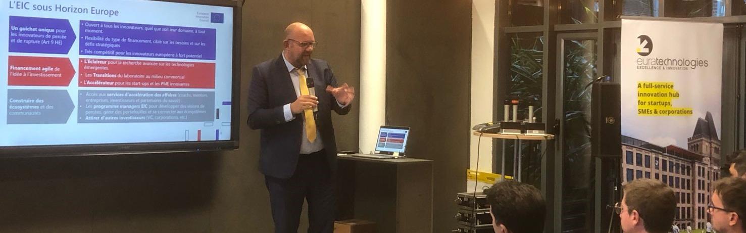 EIC / EISMEA Director, Jean David MALO, in Lille to promote EU support to startups and innovation ecosystems