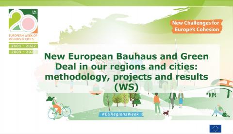 Highlights of our info session about the New European Bauhaus during the Europen Week of Regions and Cities 2022