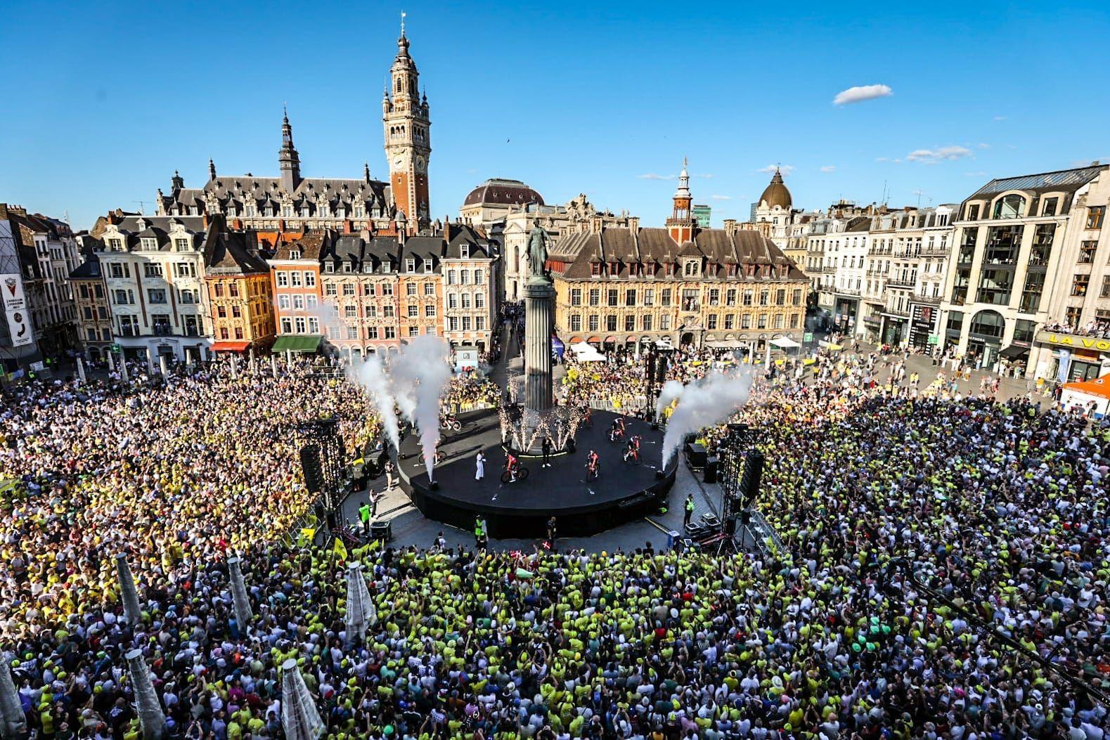 Grand Place Lille Metropole Tour de France Departure